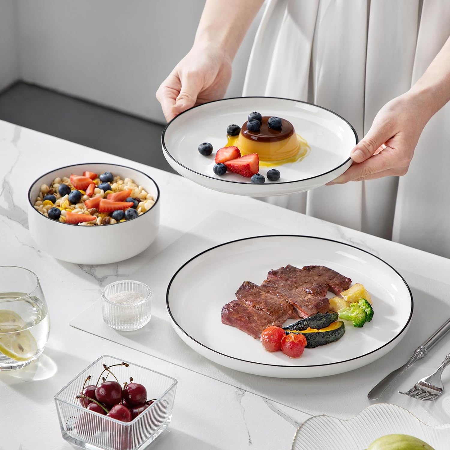 Malacasa 12-Piece Dinnerware Set