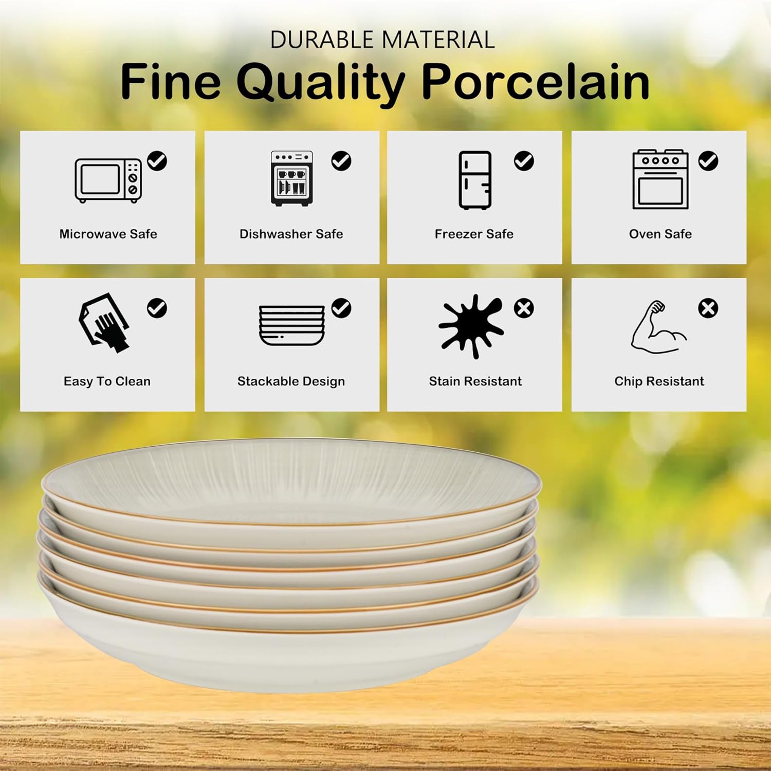 Sunshine Style Pasta Bowls 6 Set