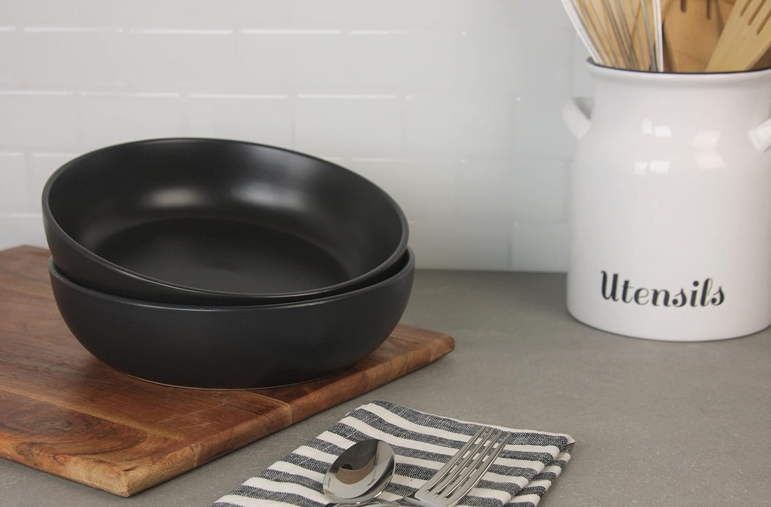 10 Strawberry Street Wazee Matte 9 x 48oz Set of 2 Black