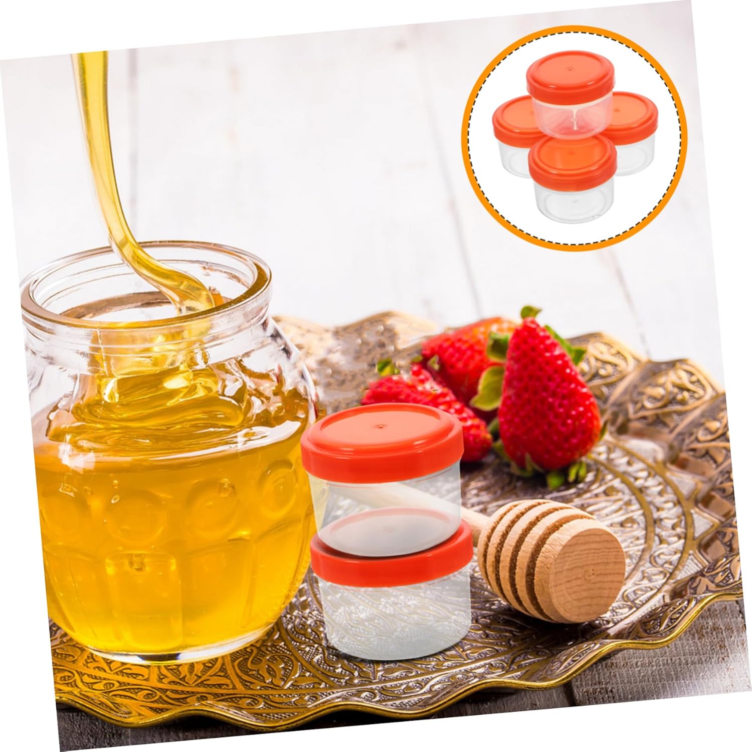 4-Pack Travel Seasoning Boxes with Lids
