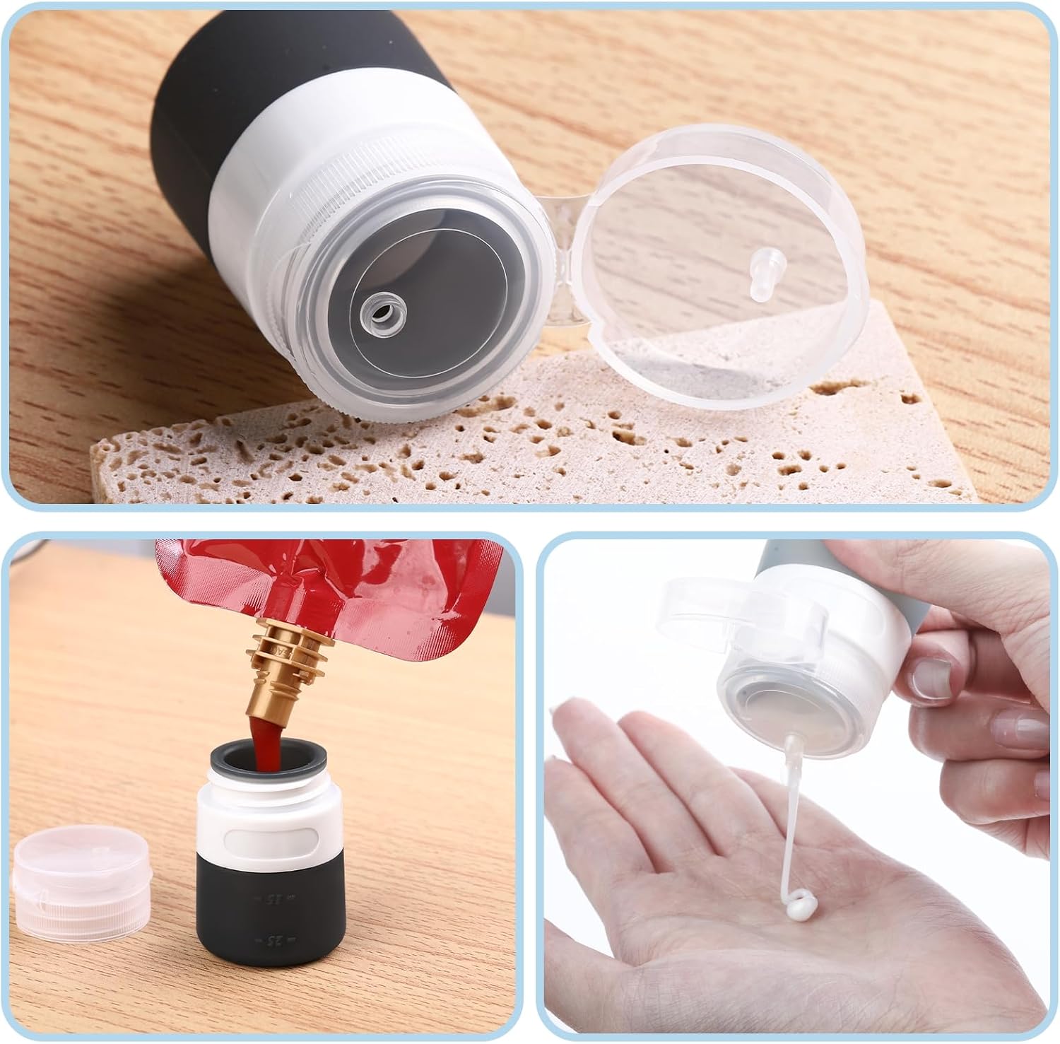 8-Piece Condiment Containers Set for Lunch Box