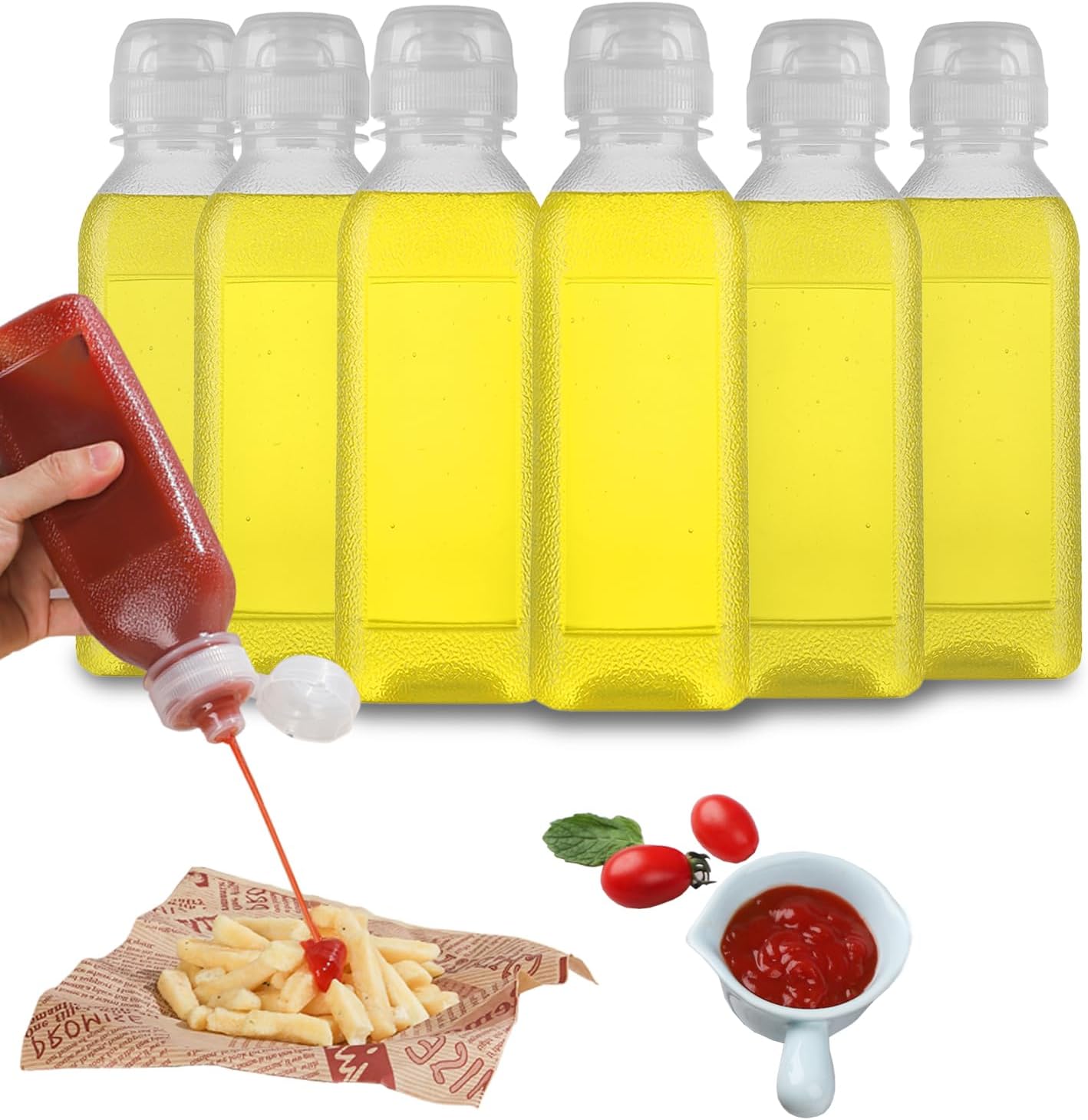 Convenient Squeeze Bottle for Condiments 10oz