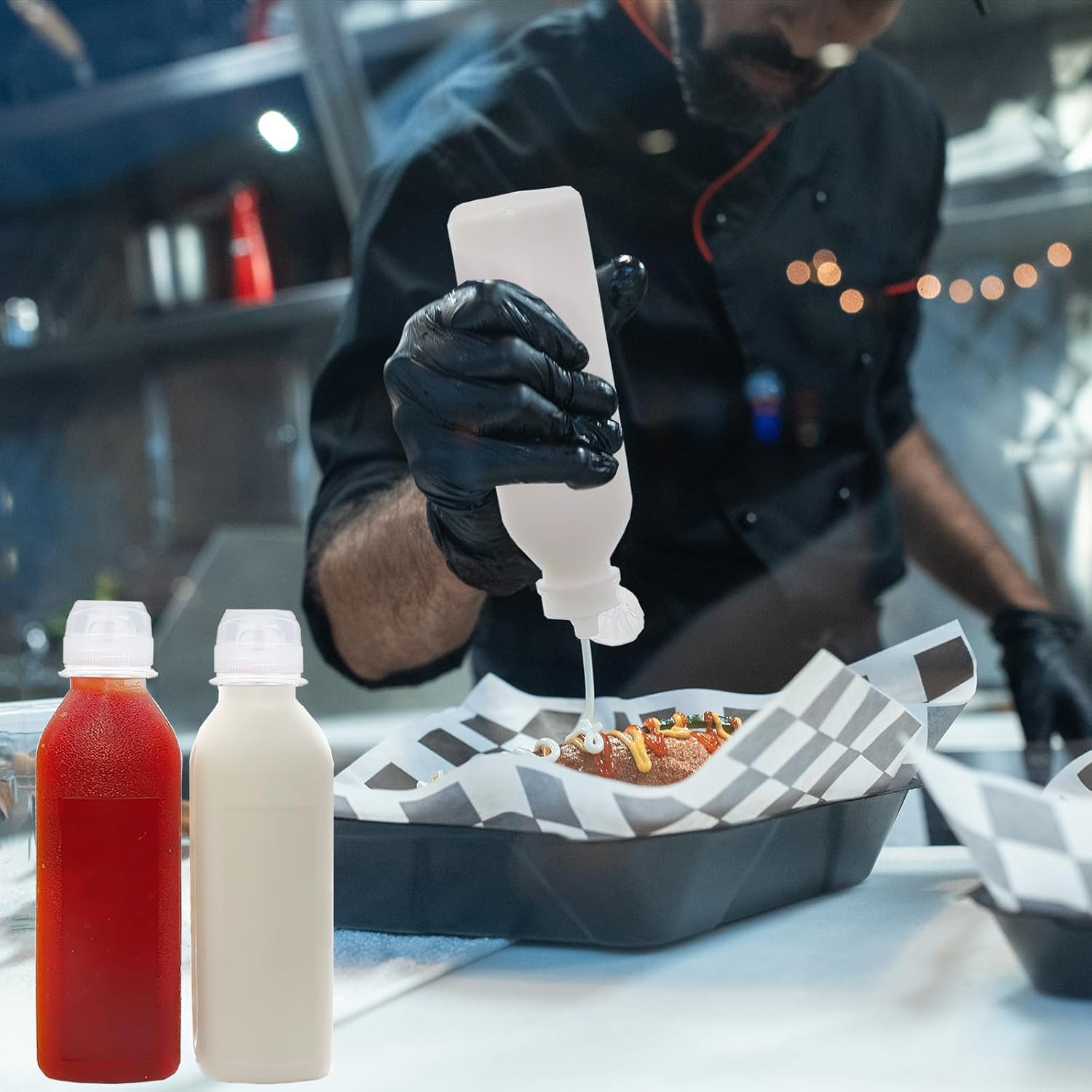 Sleek Design Squeeze Bottle Set for Cooking Camping
