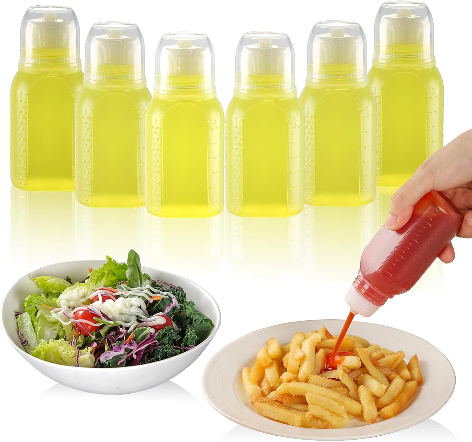 Mini Salad Dressing Containers Perfect for Luggage