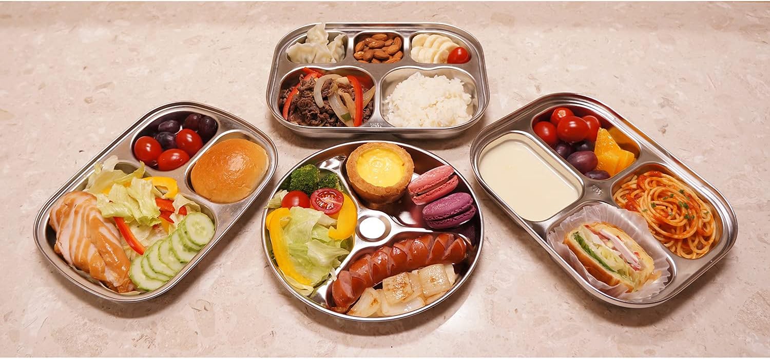 Fam 3-Compartment tray compact safe for toddlers and kids