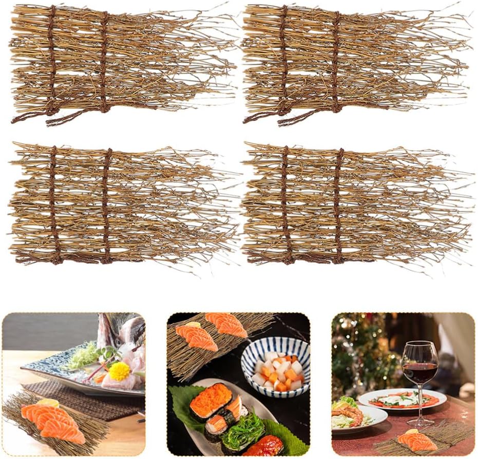 Elegant Bamboo Sushi Fence Decoration