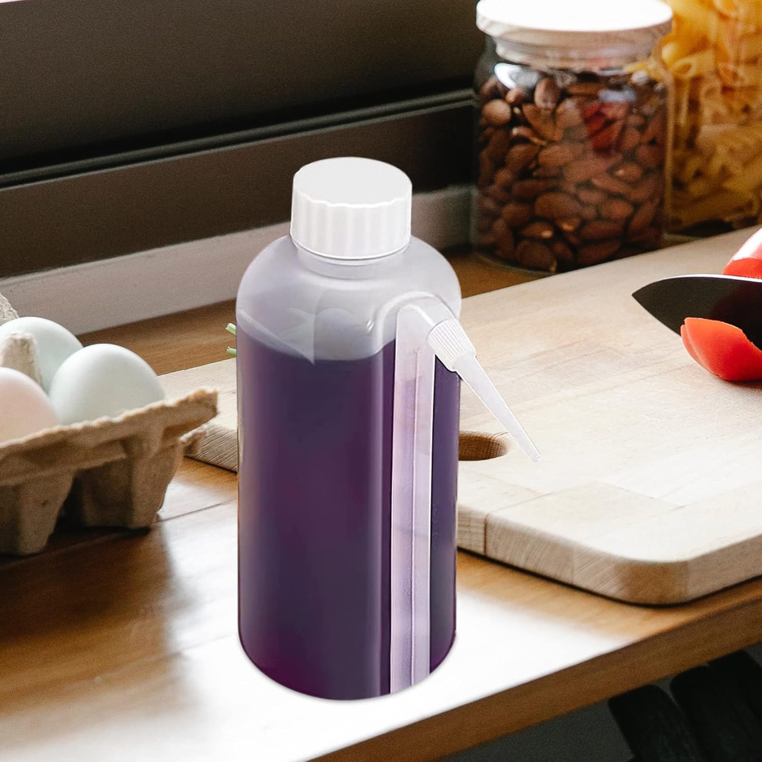 PRETYZOOM 5pcs Condiment Squeeze Bottles