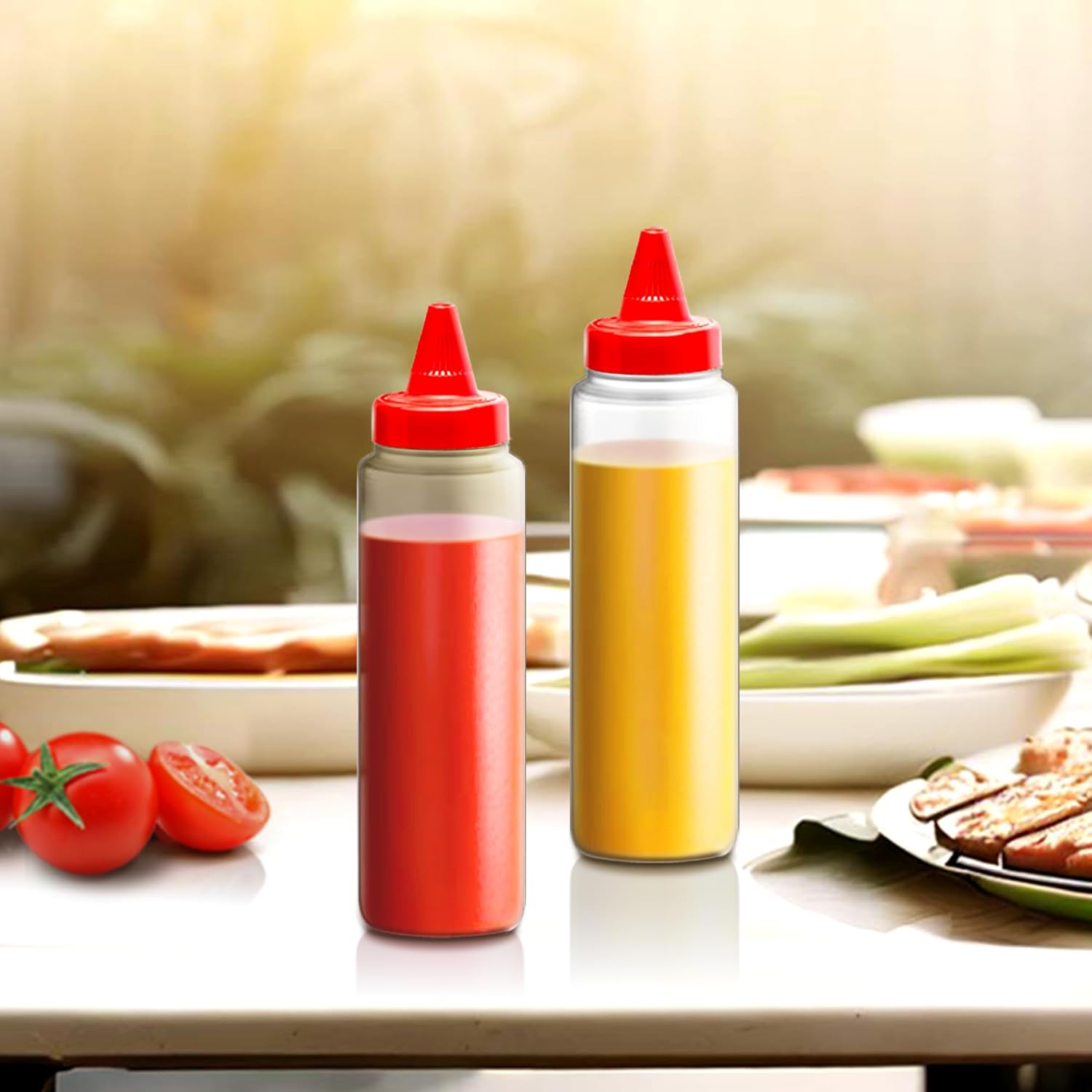 Amazing Abby 8-Ounce Plastic Squeeze Bottles Set of 6