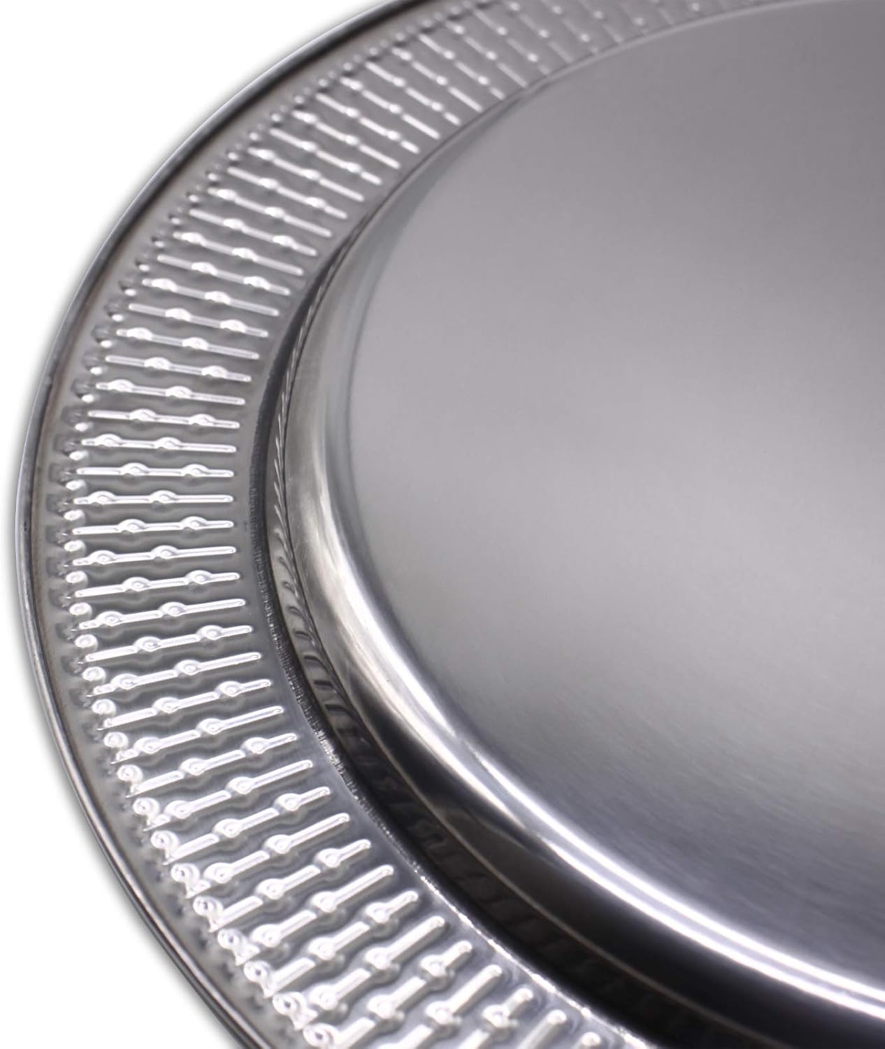13-Inch Stainless Steel Chargers Set of 6