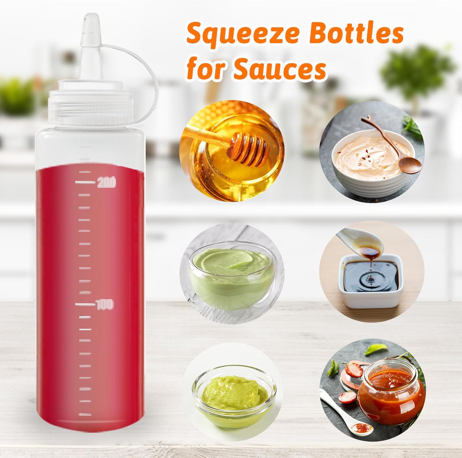 12Pack MultiUse squeezable bottles for condiments BBQ sauce and more