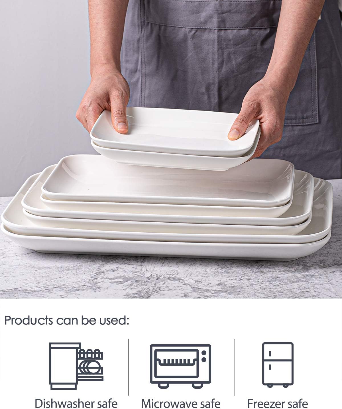 DELLING Large Serving Platter Set Compact Design for Perfect Serves