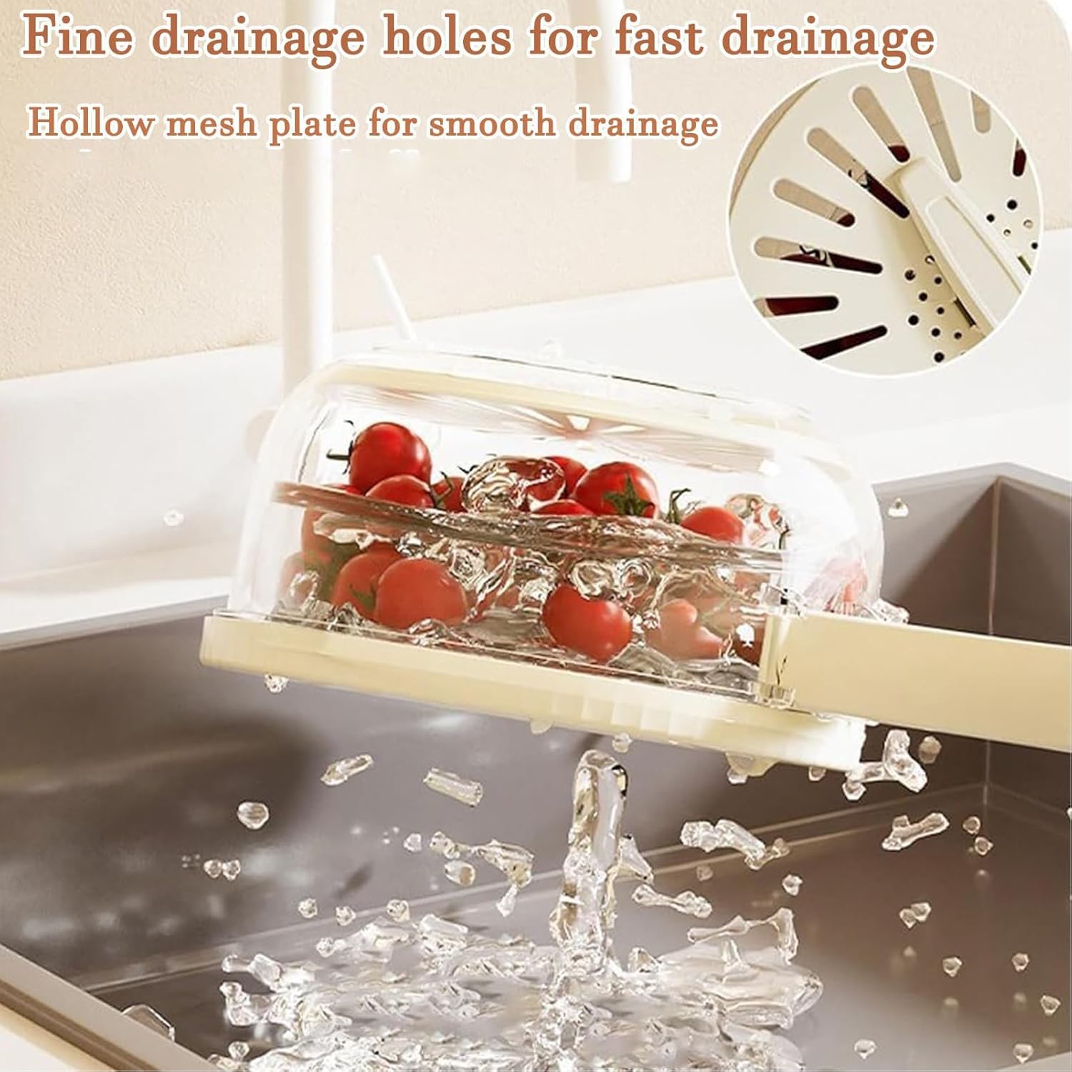 AYNEFY Fruit Washing Basket - Durable Mesh Design