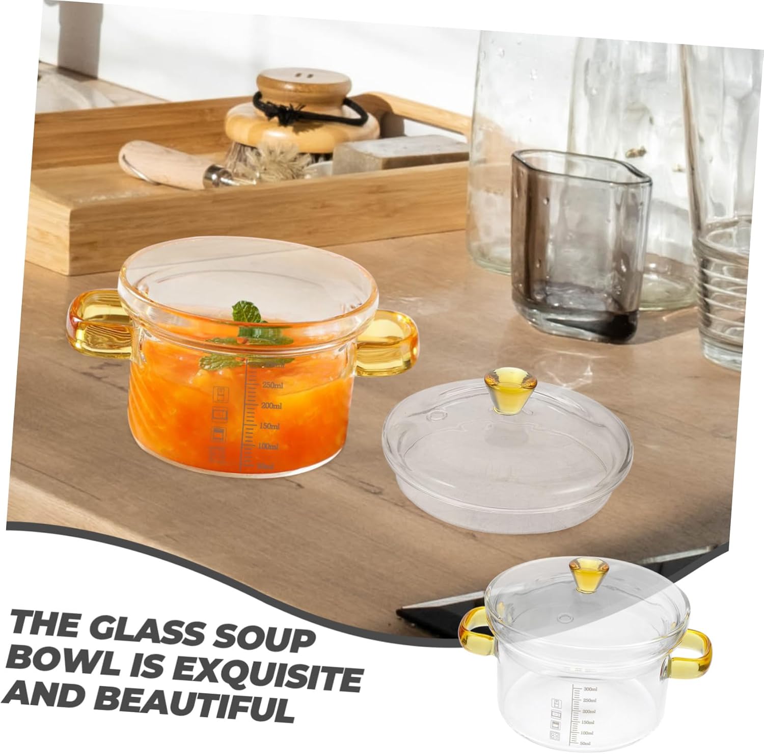 PrettyZoom Glass Steaming Bowl