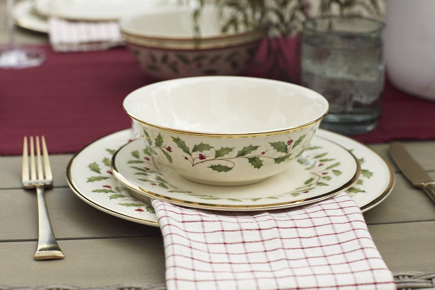 Lenox Holiday 12-Piece Plate and Bowl Set