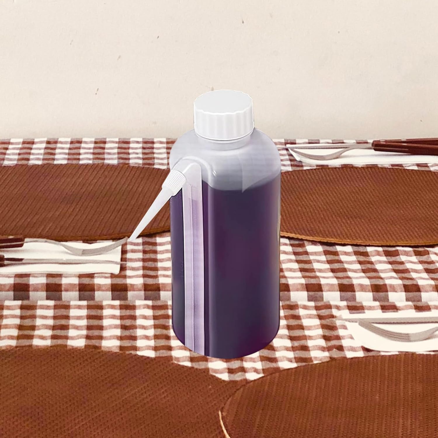 PRETYZOOM 5pcs Condiment Squeeze Bottles