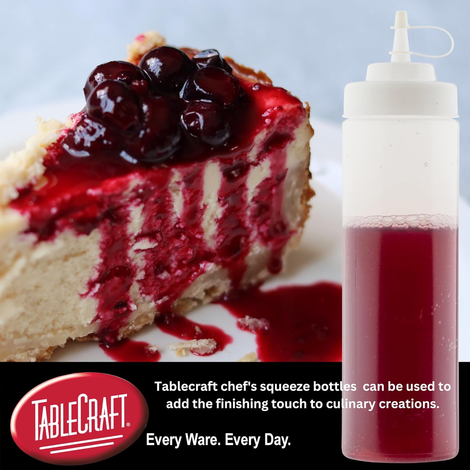 Tablecraft Plastic Condiment Squeeze Bottles