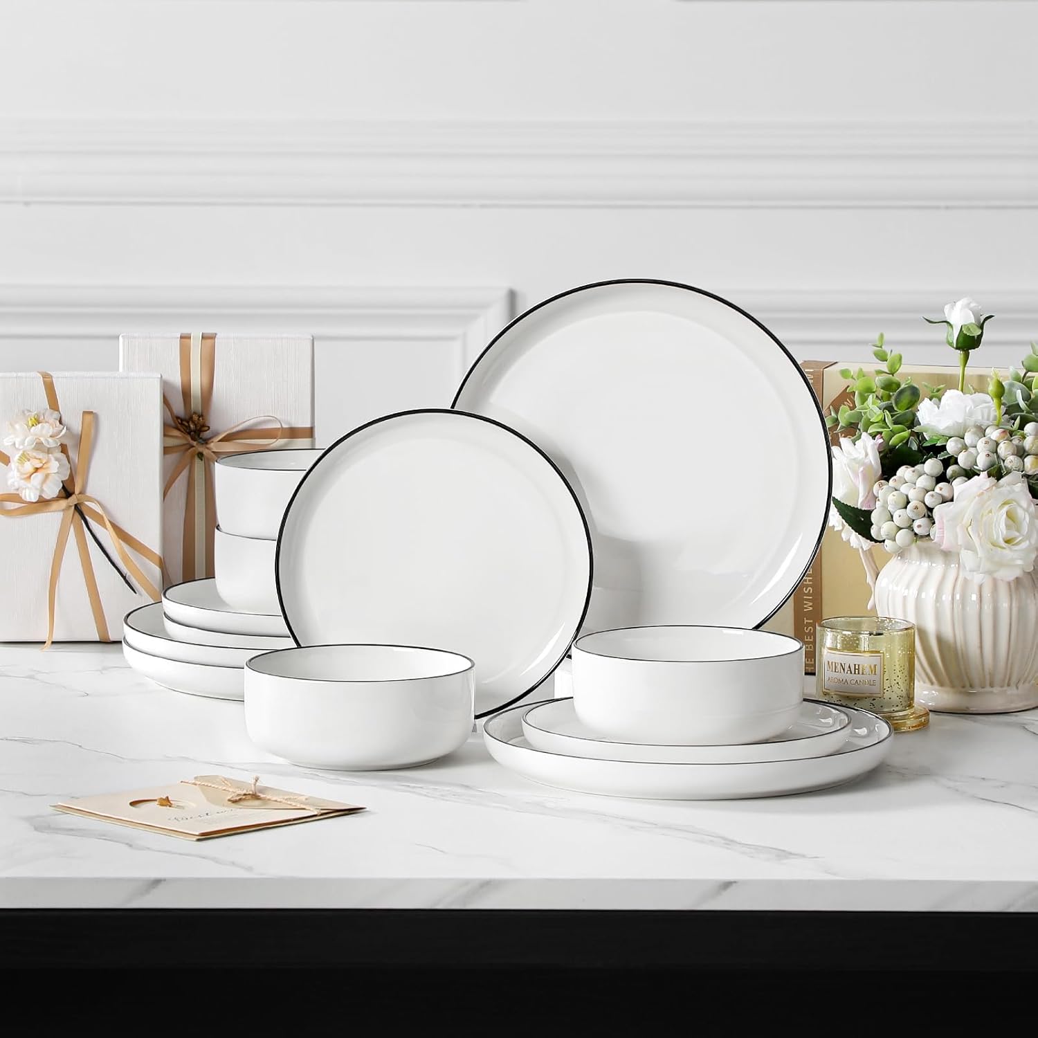 Malacasa 12-Piece Dinnerware Set