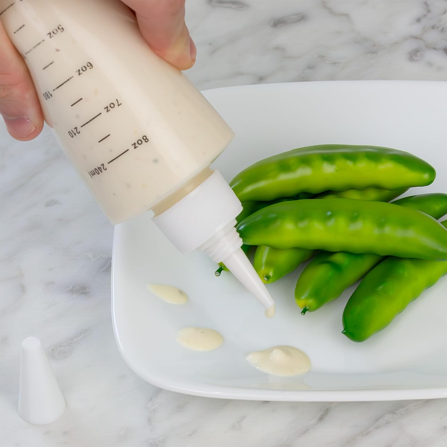 Cornucopia 8-Piece Graduated Measurement Squeeze Bottles