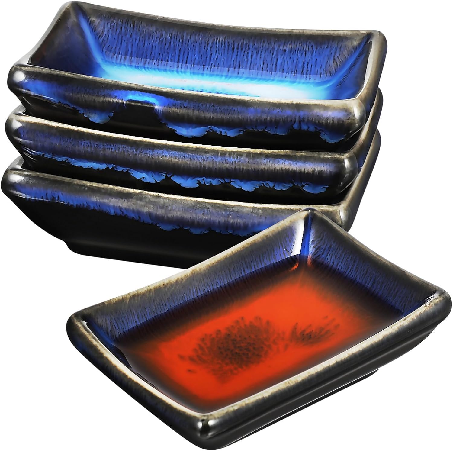 Zerodeko 4-Piece Japanese Style Ceramic Dishes