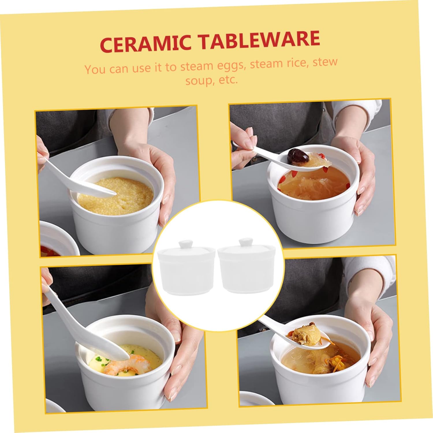 Sturdy Ceramic Soup Pot for Bird Retaining