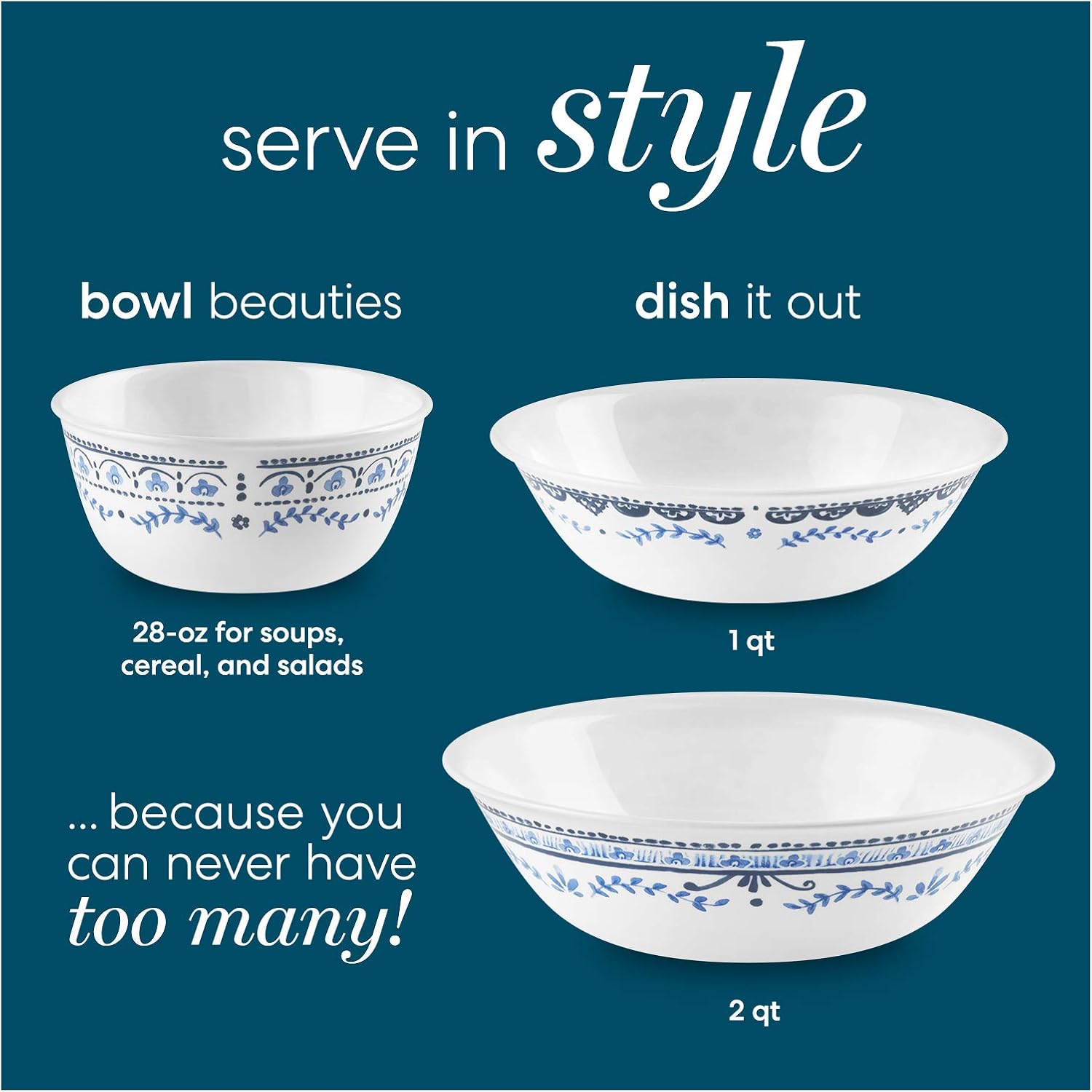 Corelle Vitrelle 2-Pack Durable Functional Delightful