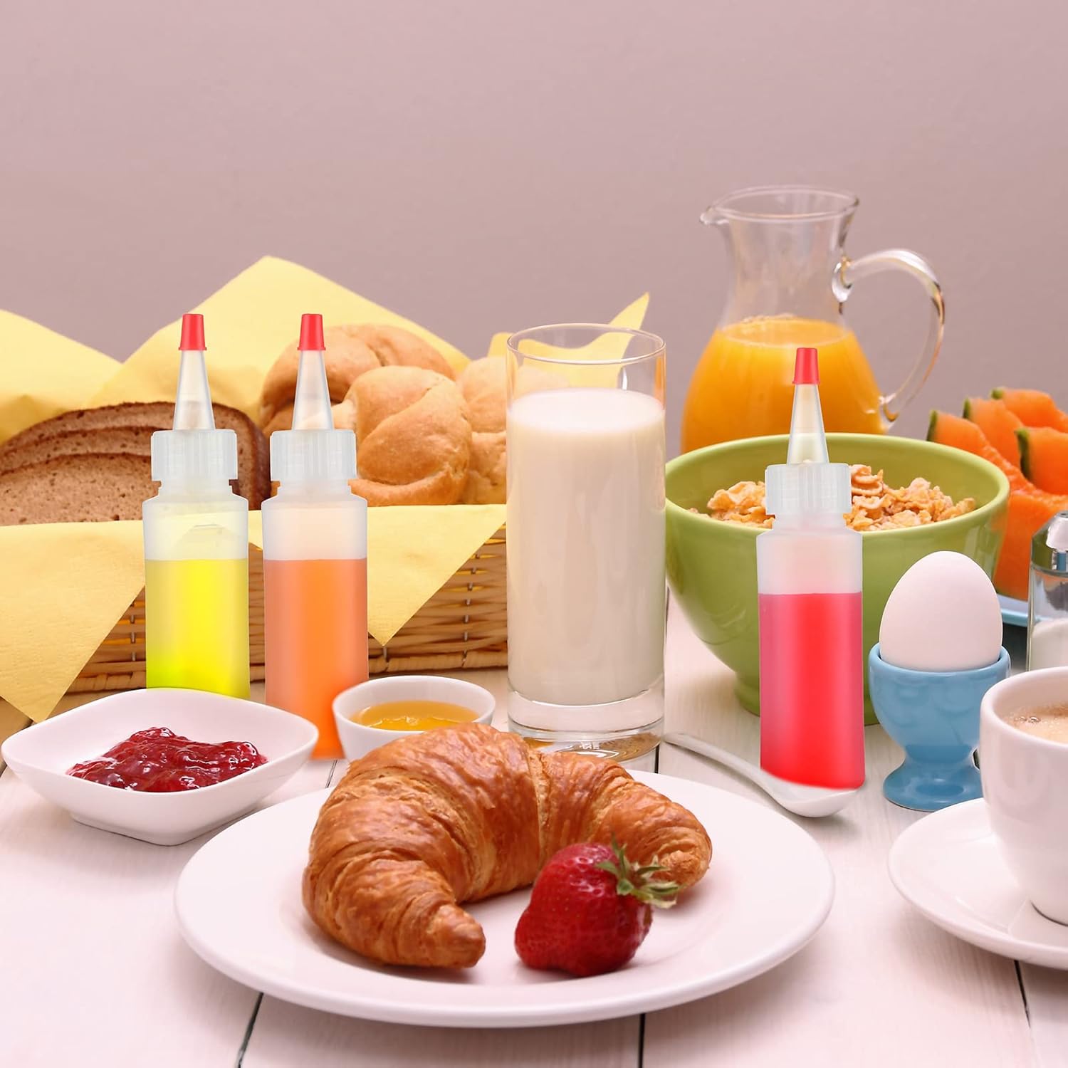 80-Piece Refillable Mini Squeeze Bottles