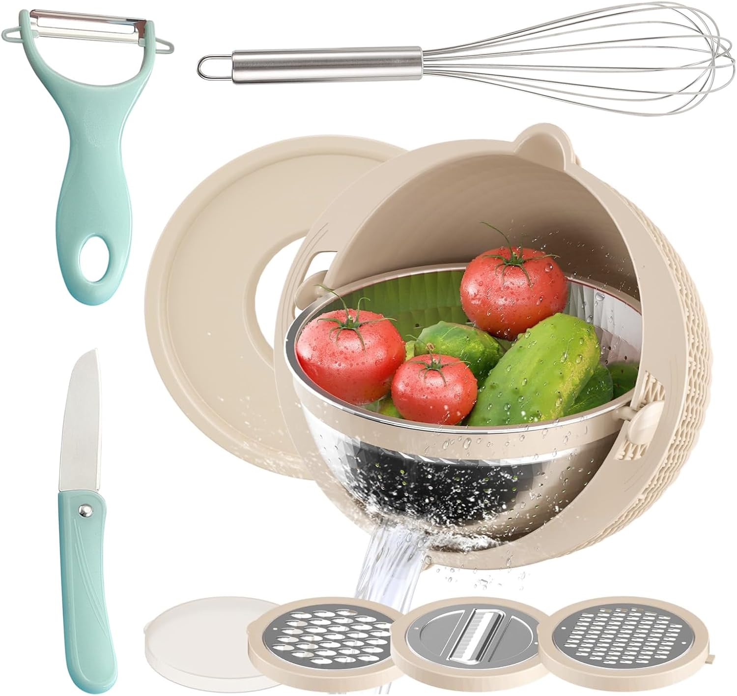 4-in-1 Stainless Steel Colander SetPerfect for Kitchen Essentials