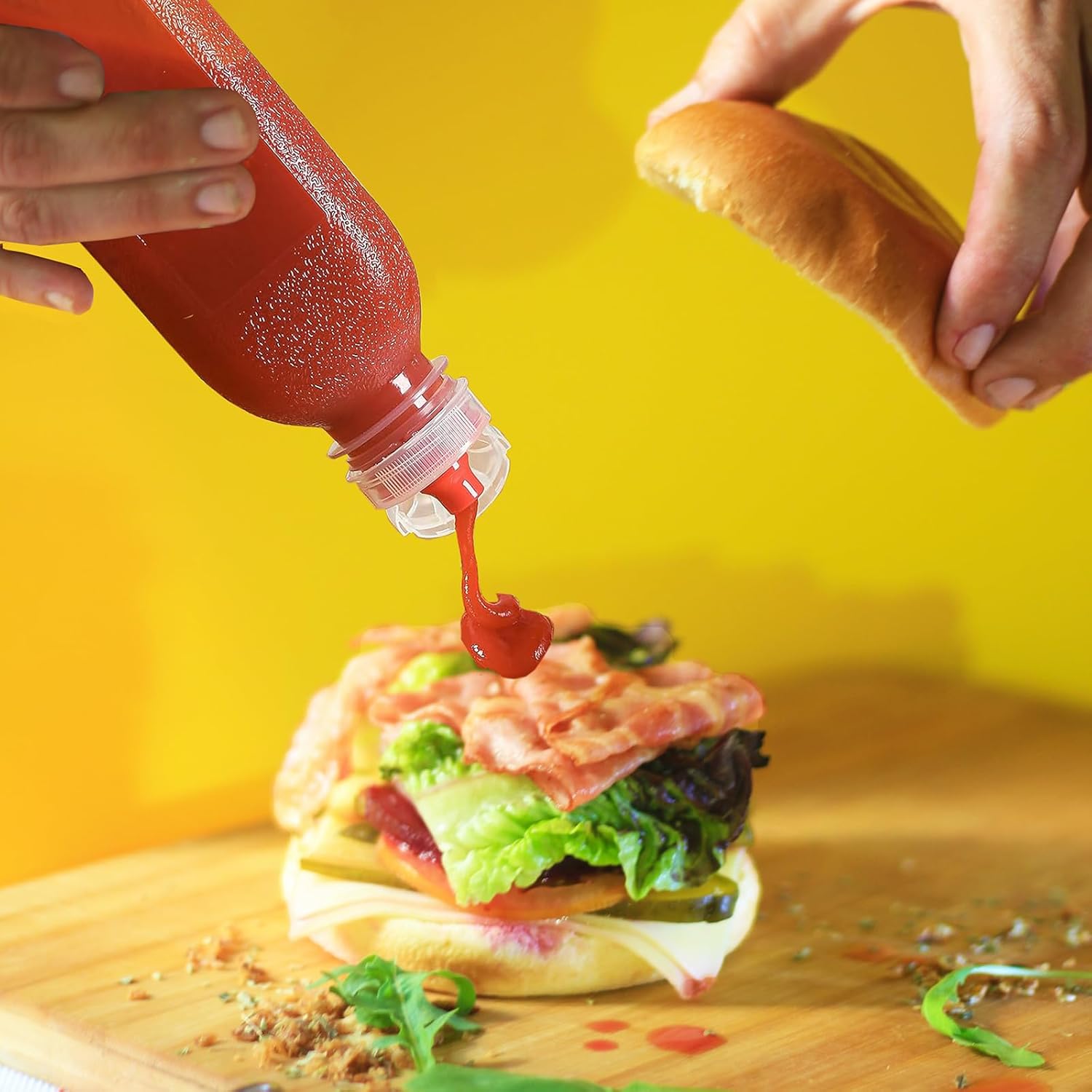Sleek Design Squeeze Bottle Set for Cooking Camping
