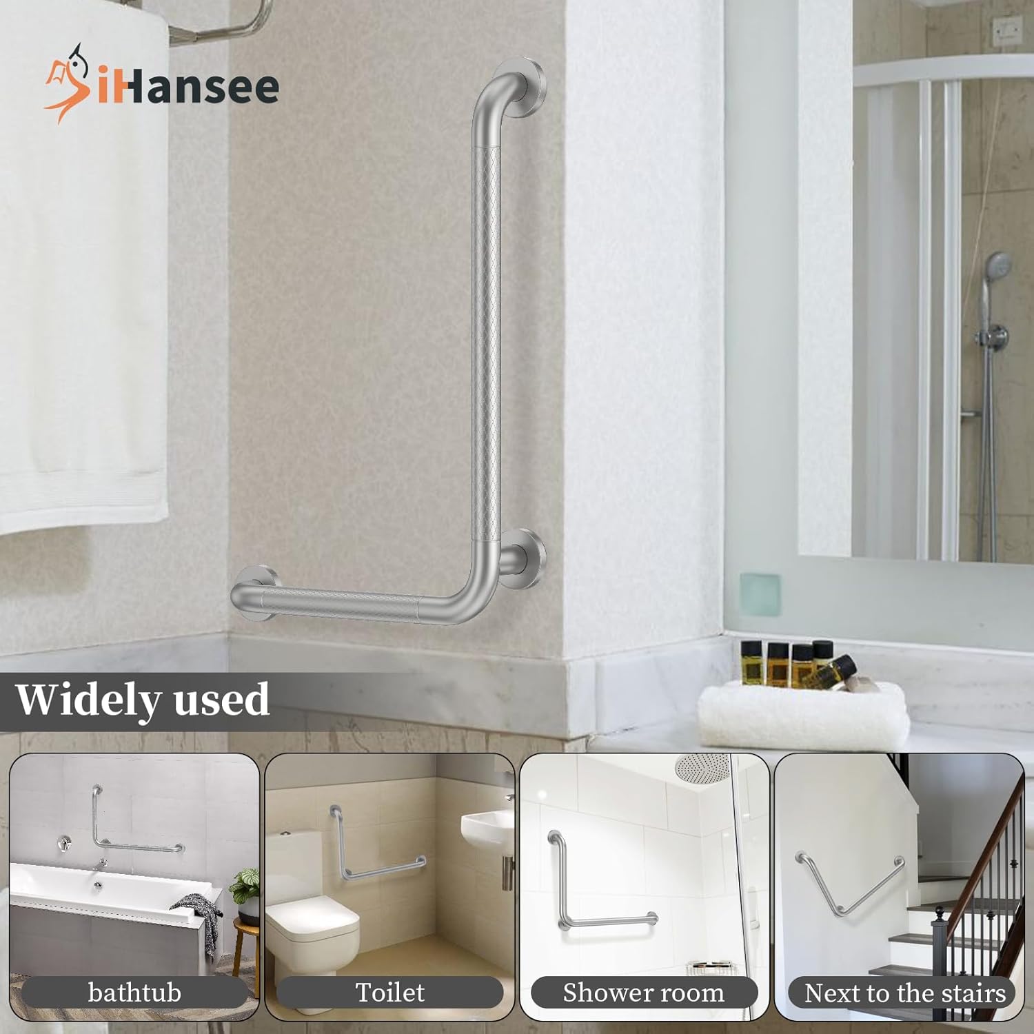 304 Stainless Steel Bathroom Grab Bar
