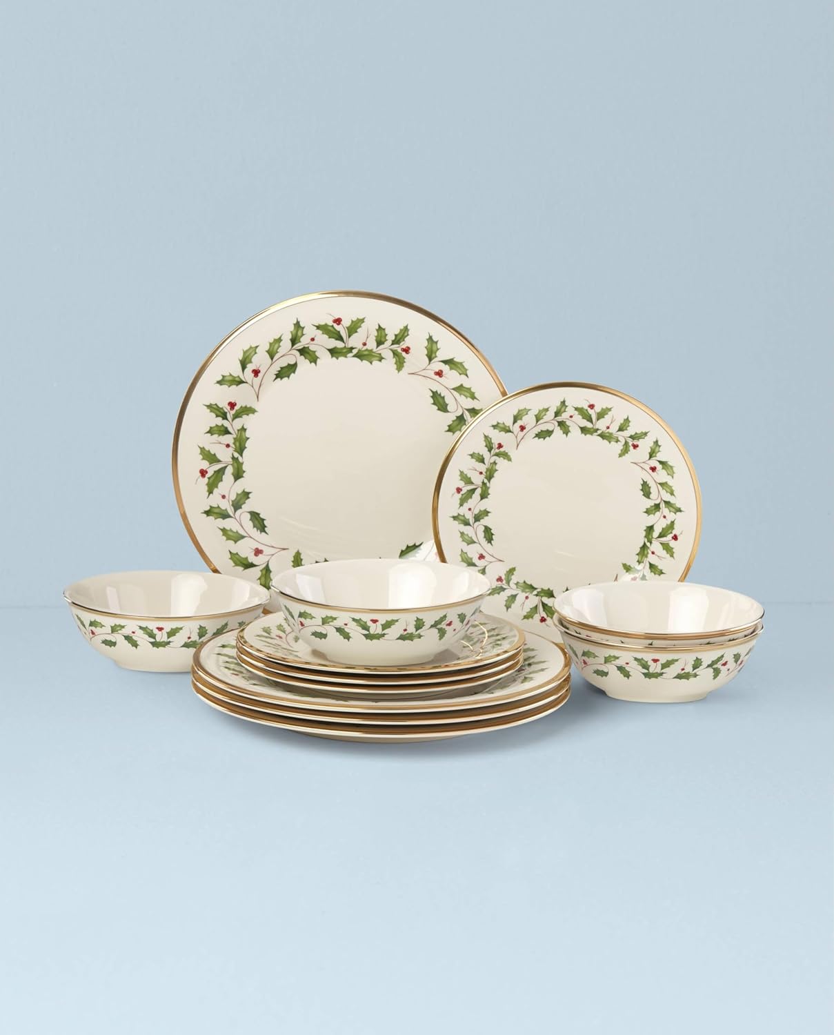 Lenox Holiday 12-Piece Plate and Bowl Set