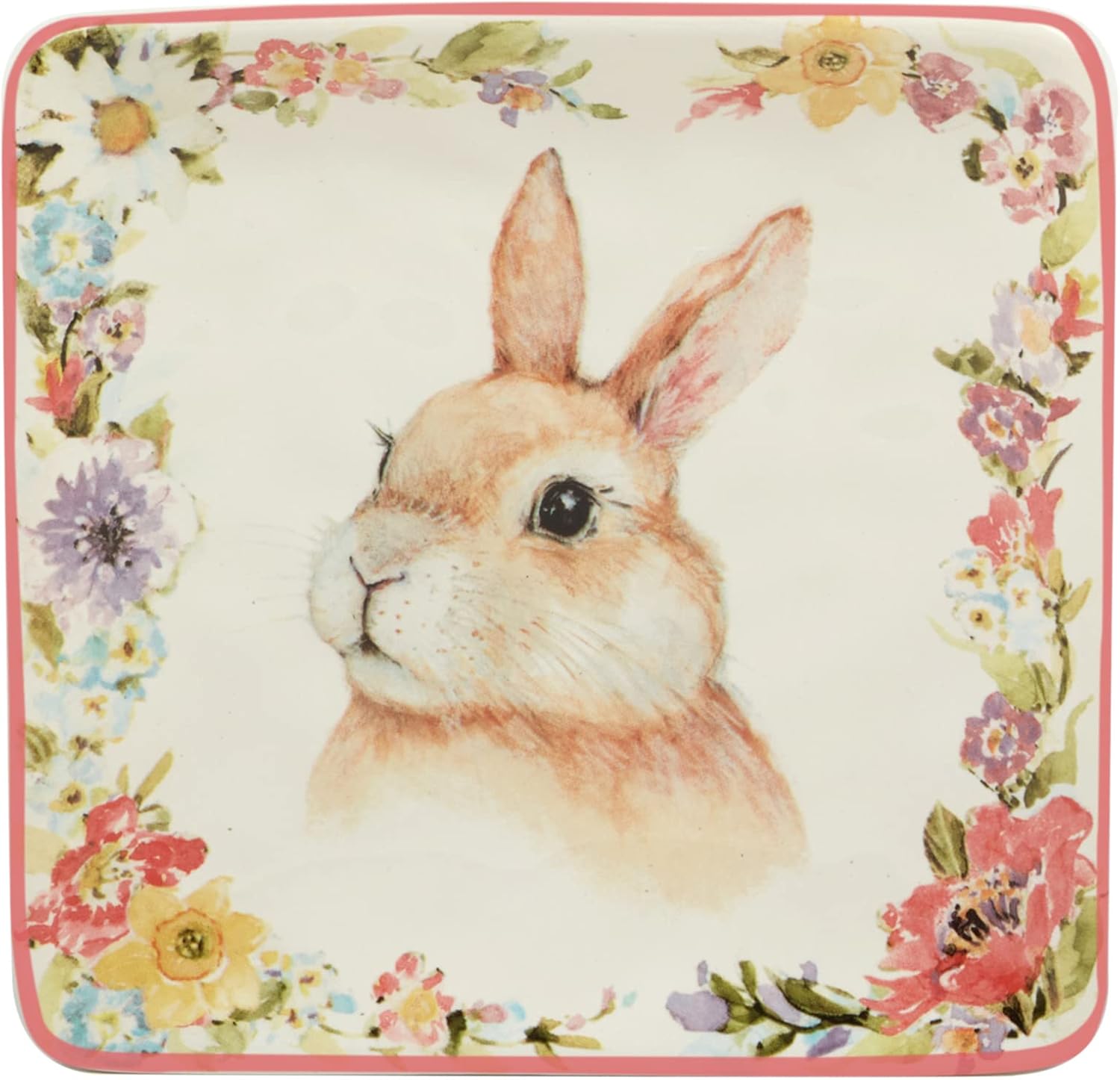 Certified International Easter Garden Plates Assorted Designs 6 Set
