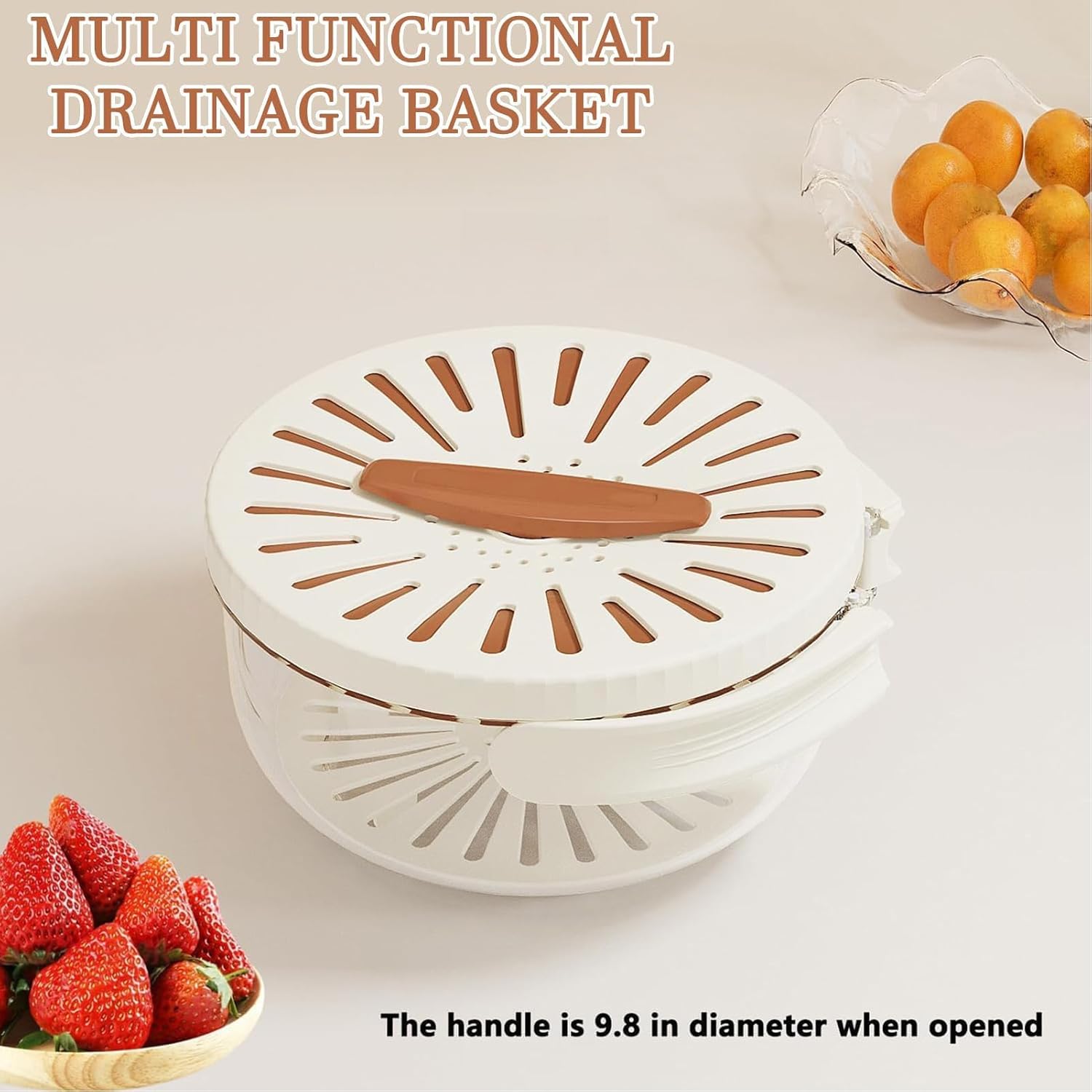 AYNEFY Fruit Washing Basket - Durable Mesh Design