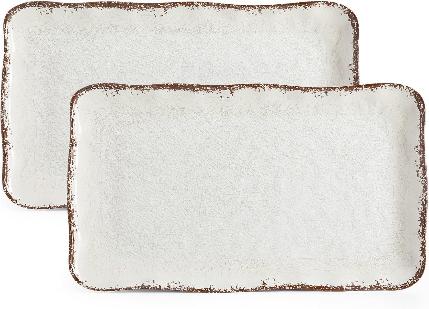 Vibrant Rustic Melamine Serving Platter Set