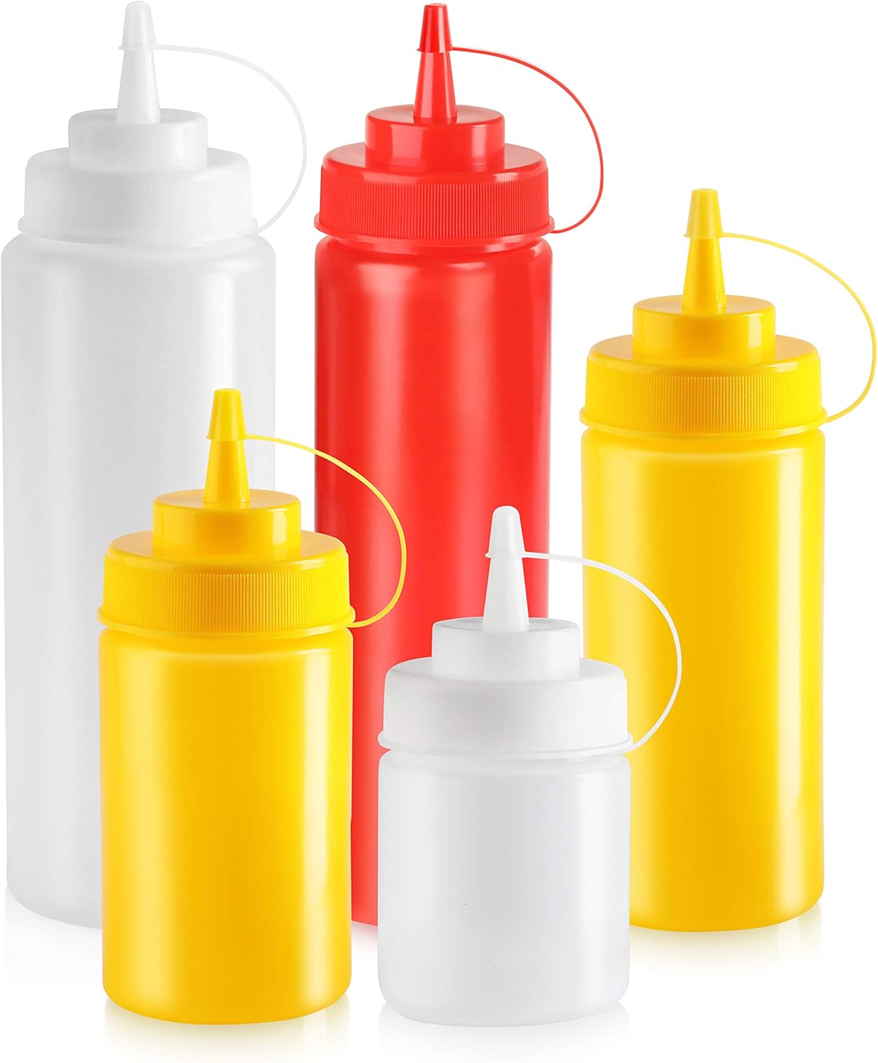 New Star Foodservice 26238 Squeeze Bottles Set of 6