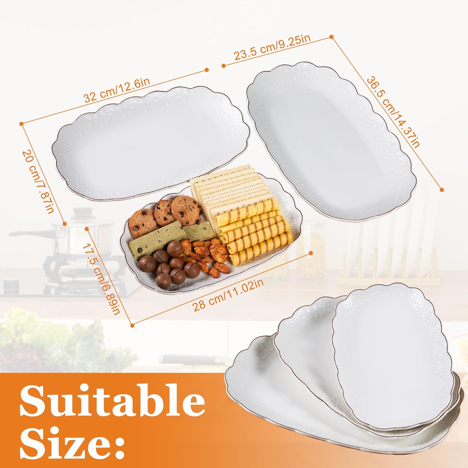 Ceramic Serving Platters Set