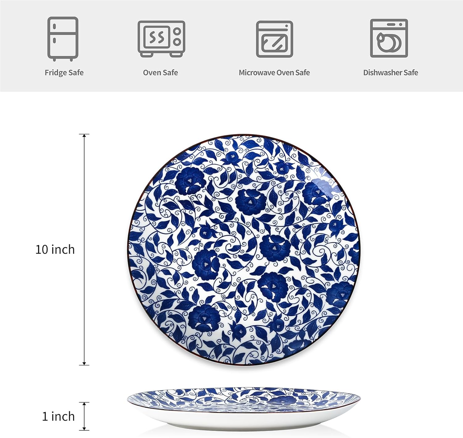 Selamica 10-inch serving plates statements of style