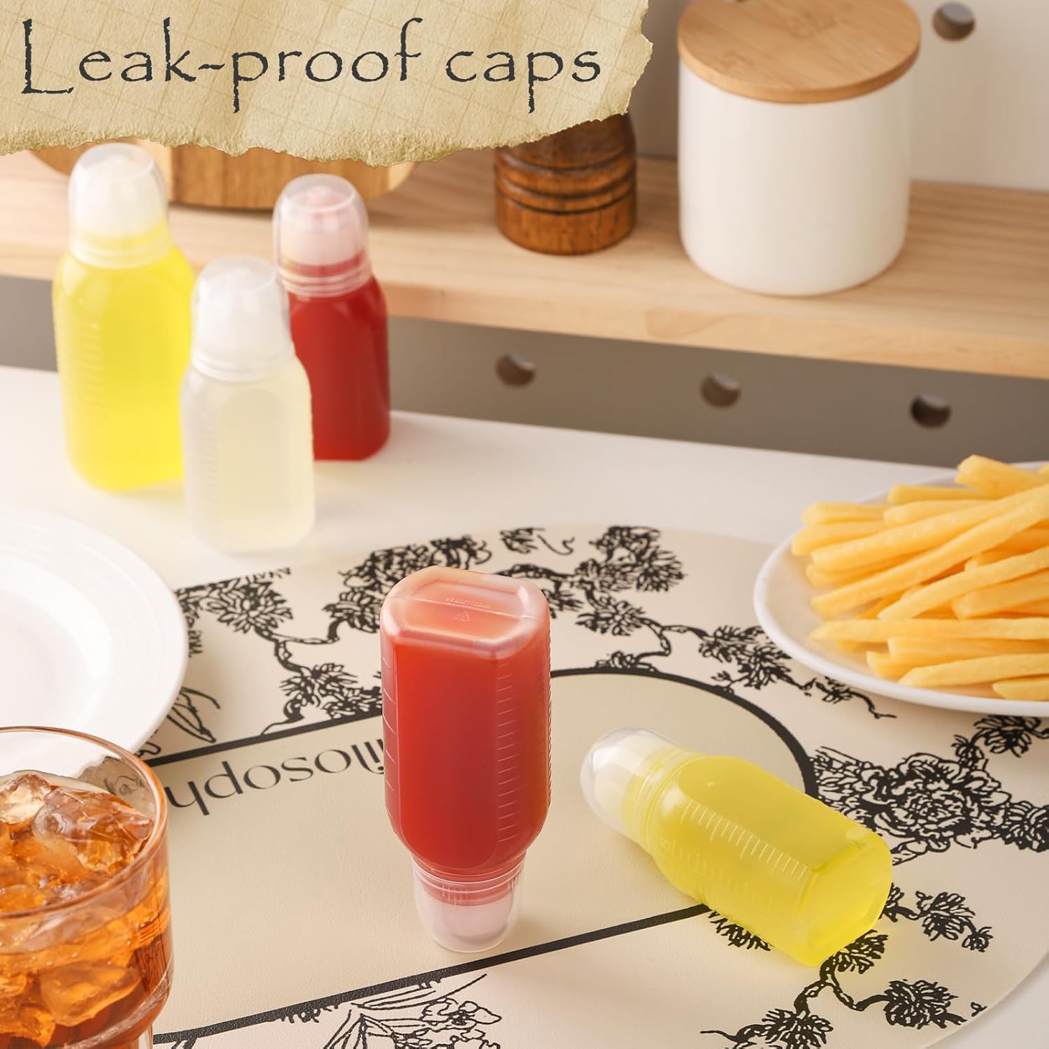 Mini Salad Dressing Containers Perfect for Luggage