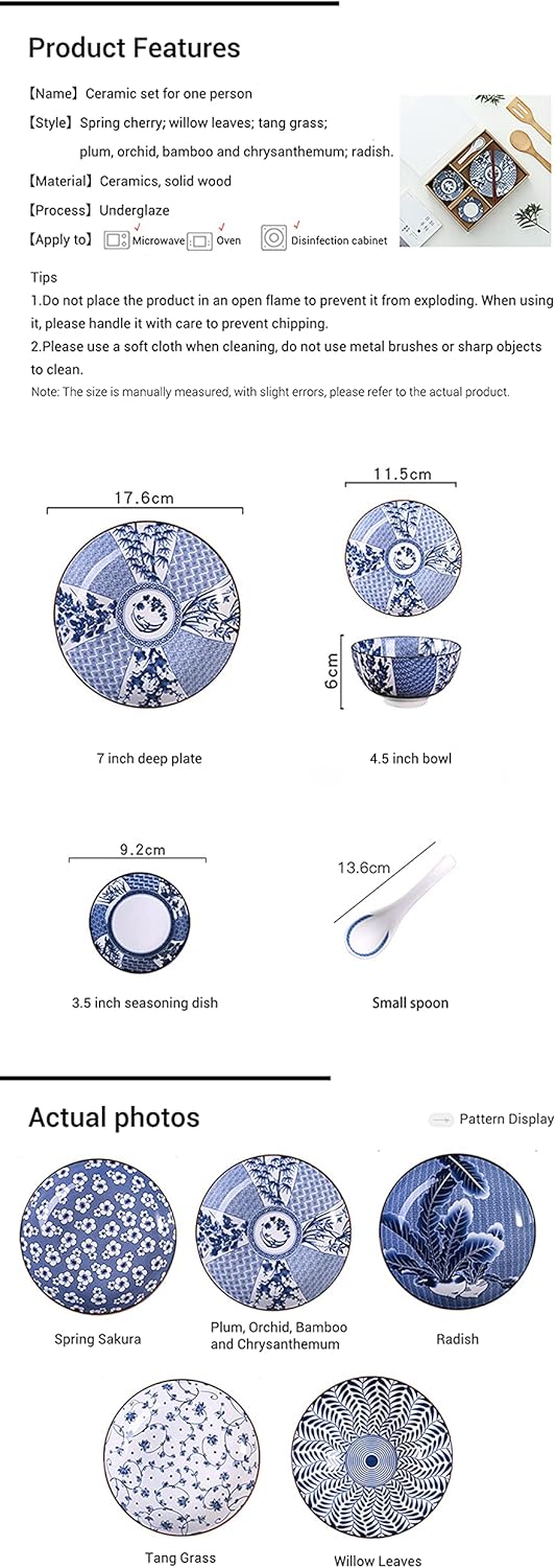 Gegong Blue and White Dinnerware Set Perfect for Every Day