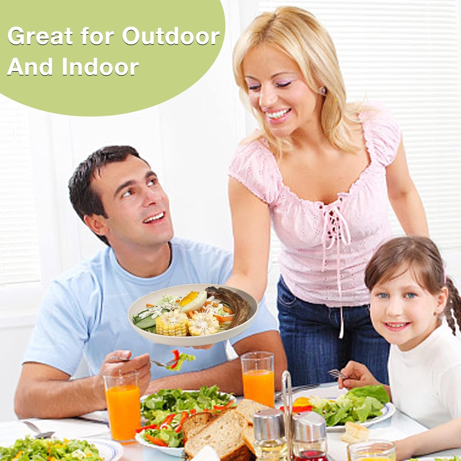 Unbreakable Dinner Plates for Camping