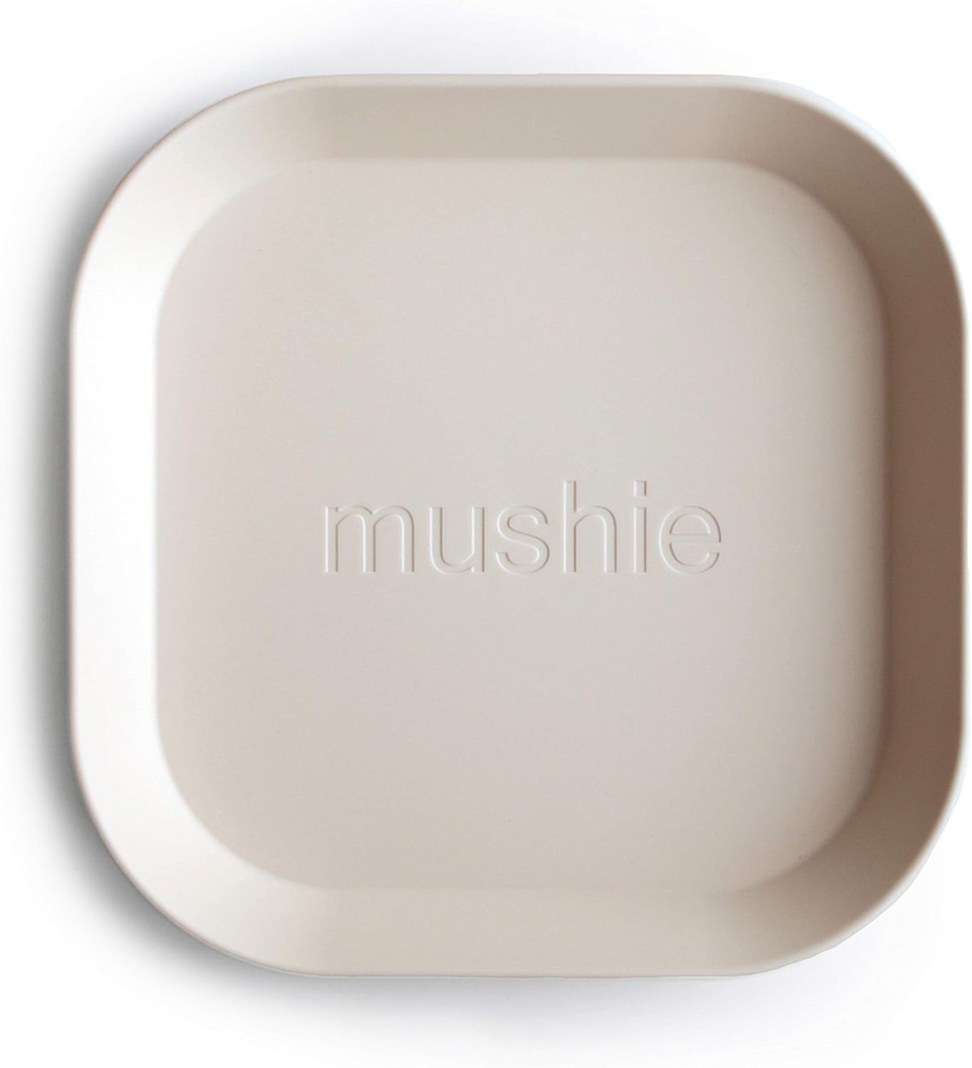 Mushie Square Dinnerware Plates for Kids Set of 2