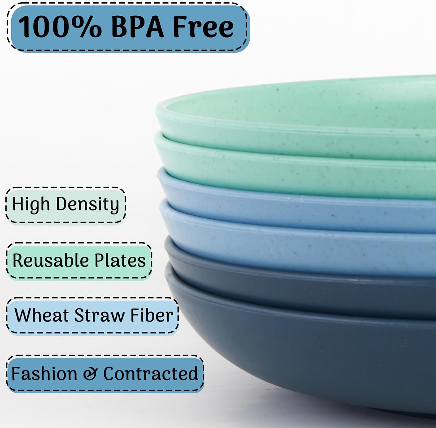 Best Child-Friendly Dinner Plate Set with Eco-Friendly Wheat Straw PP Design