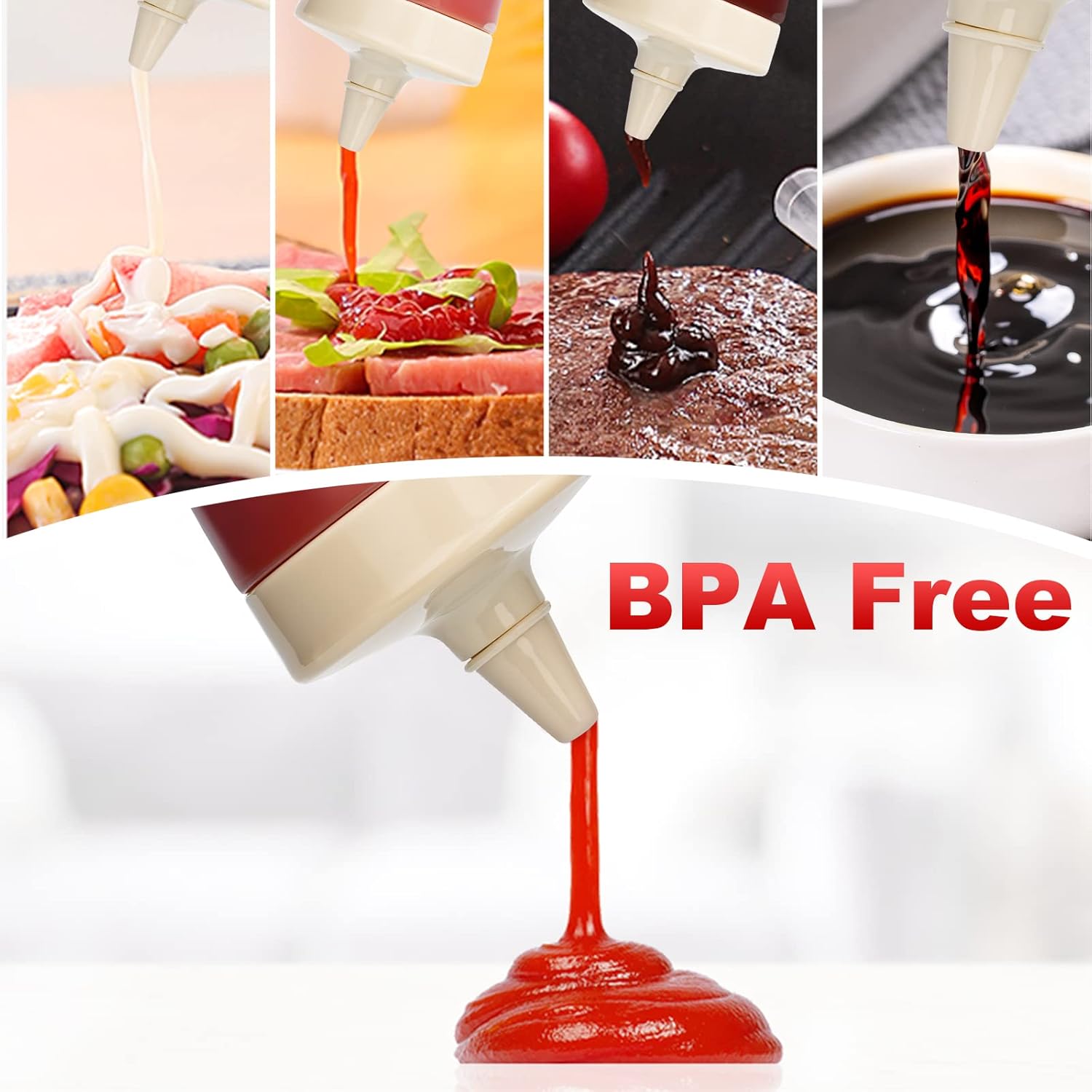 Qiuhome Condiment Squeeze Bottle 12oz