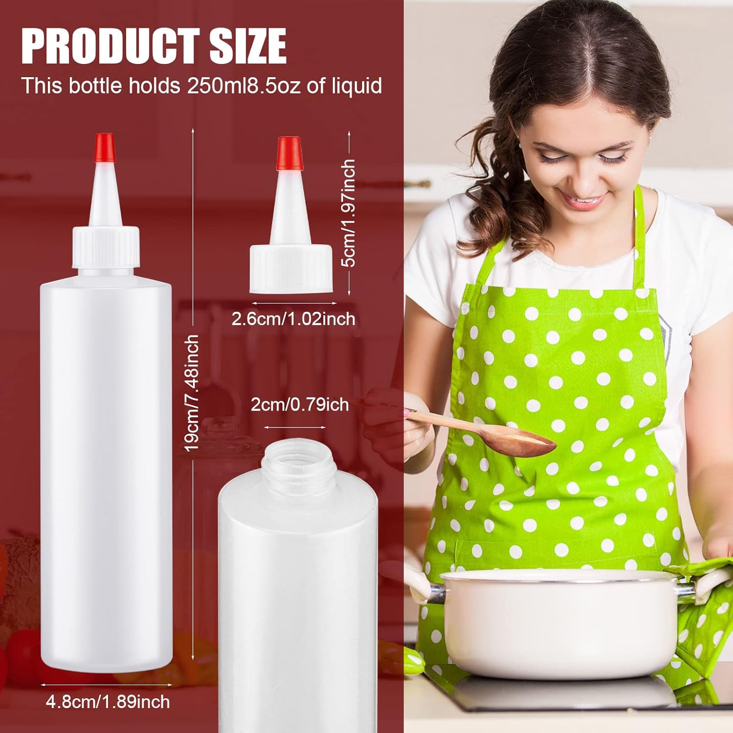 Condiment Squeeze Bottles Set
