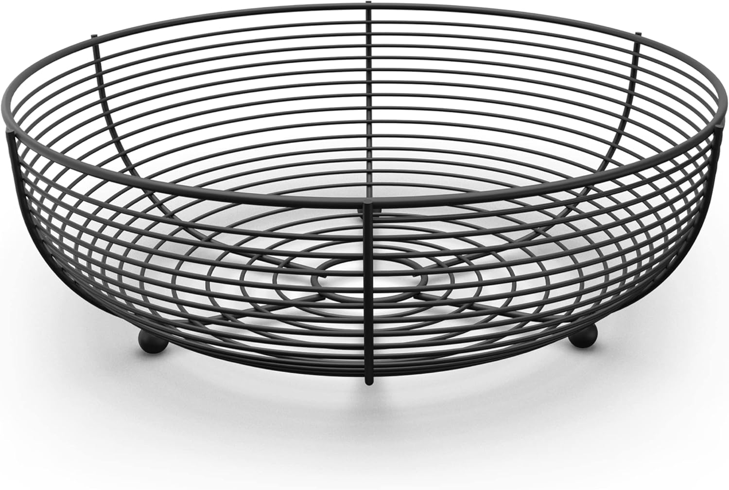 CAXXA Black Wire Fruit Bowl with Durable Powder Coating
