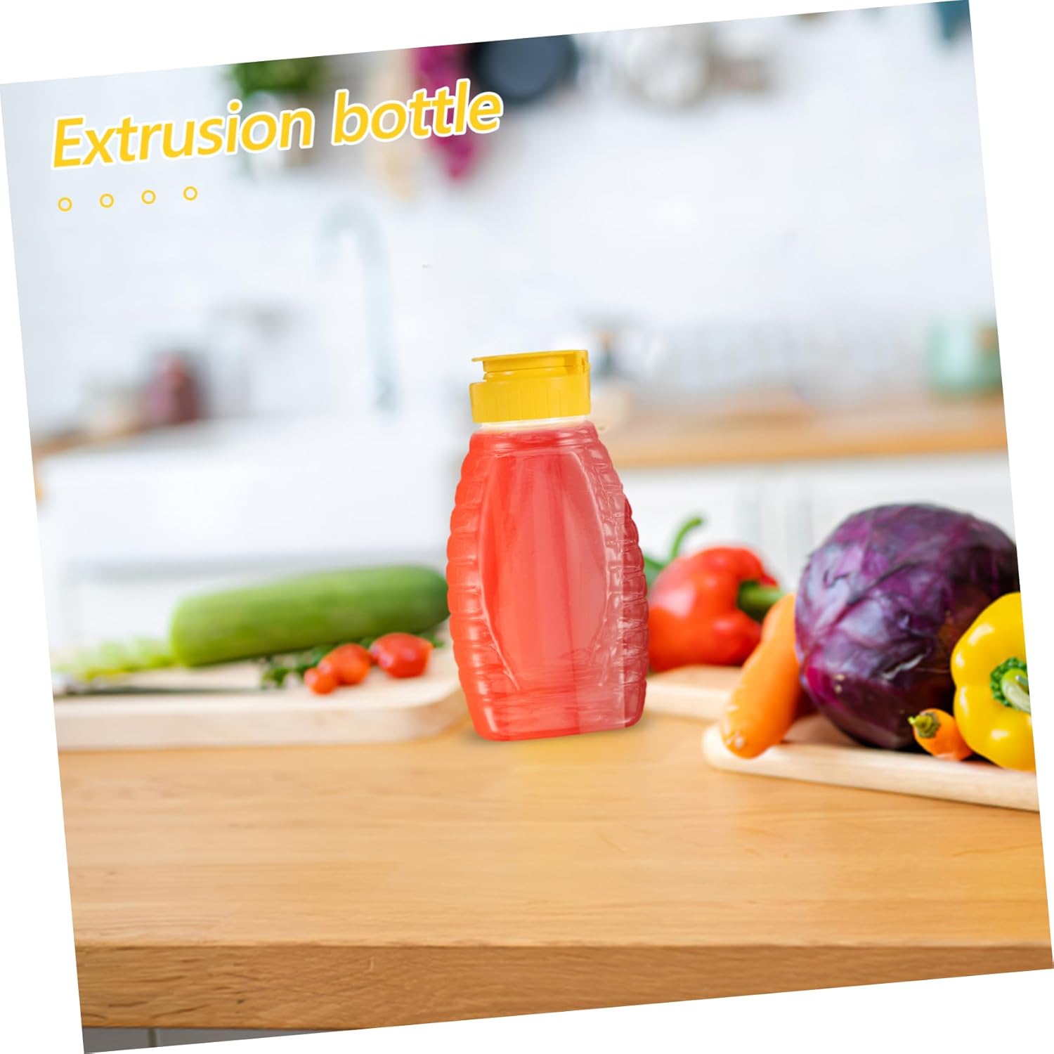 Fondotin Reusable Honey Syrup Squeeze Bottle Dispenser