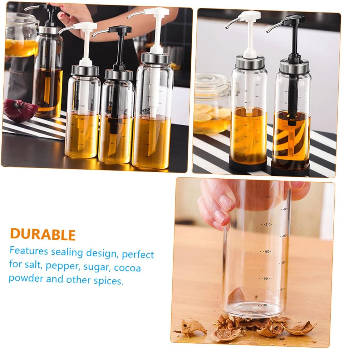 500ml Glass Honey Dispenser
