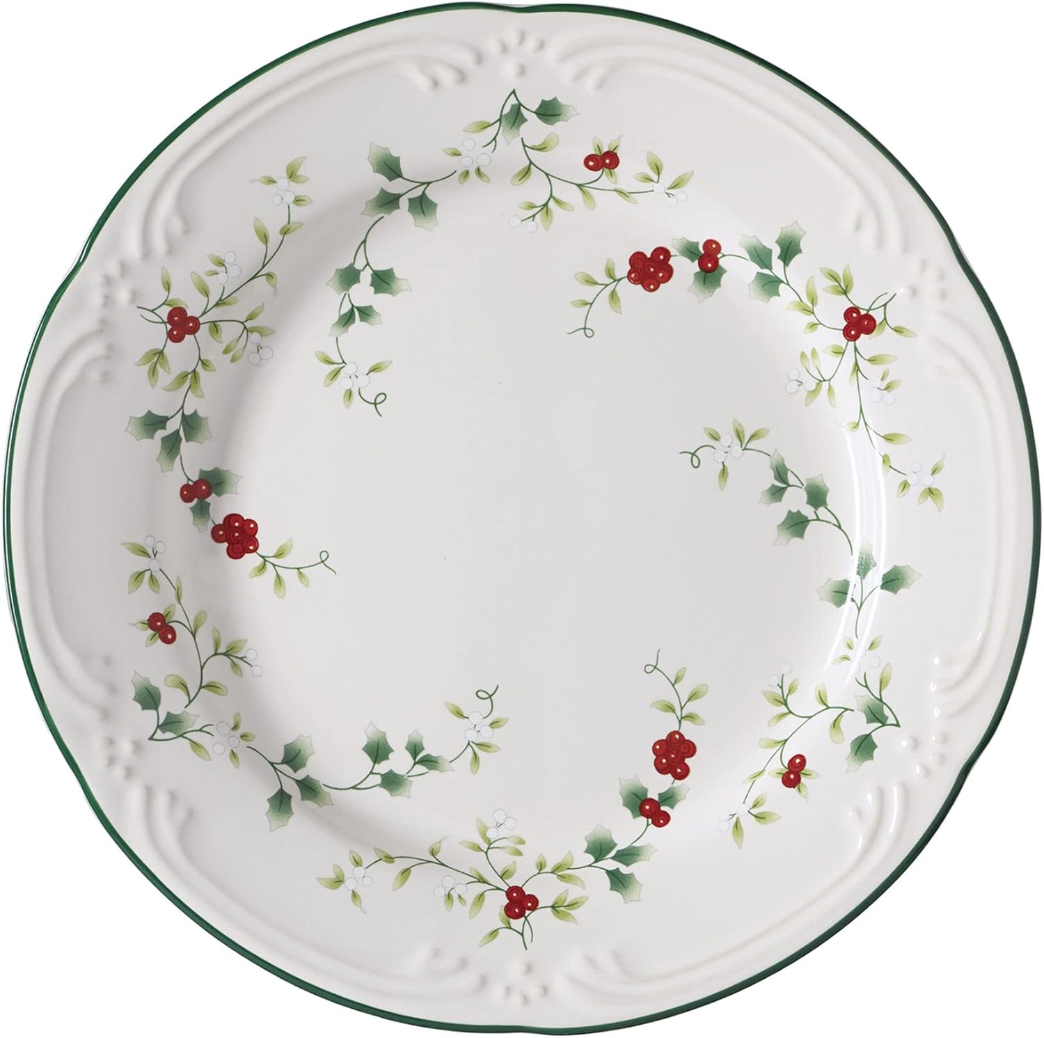 Sturdy Salad Plates for Family Gatherings Winterberry Design Perfect for Entertaining