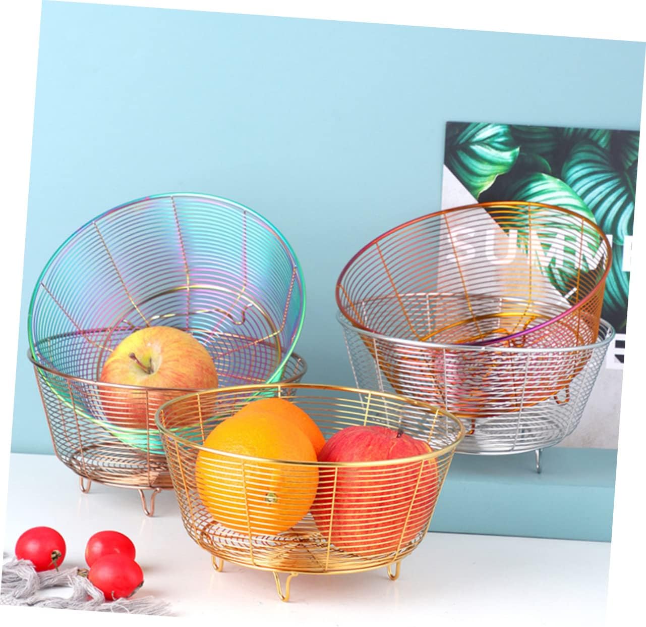 Perfect for Fruits Veggies Stainless Steel Drain Basket