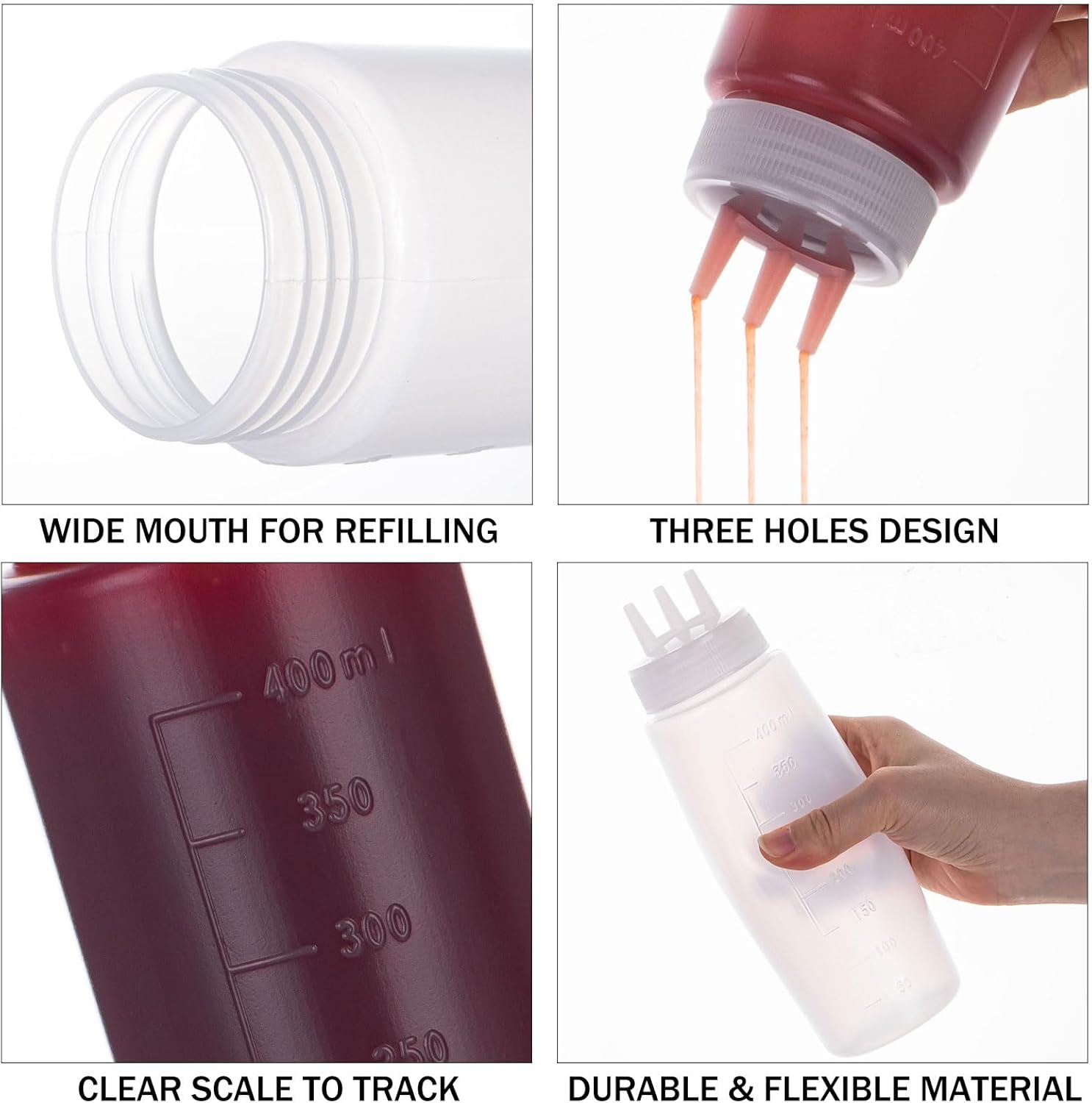 Squeeze Away Stress 3-Hole Condiment Bottles