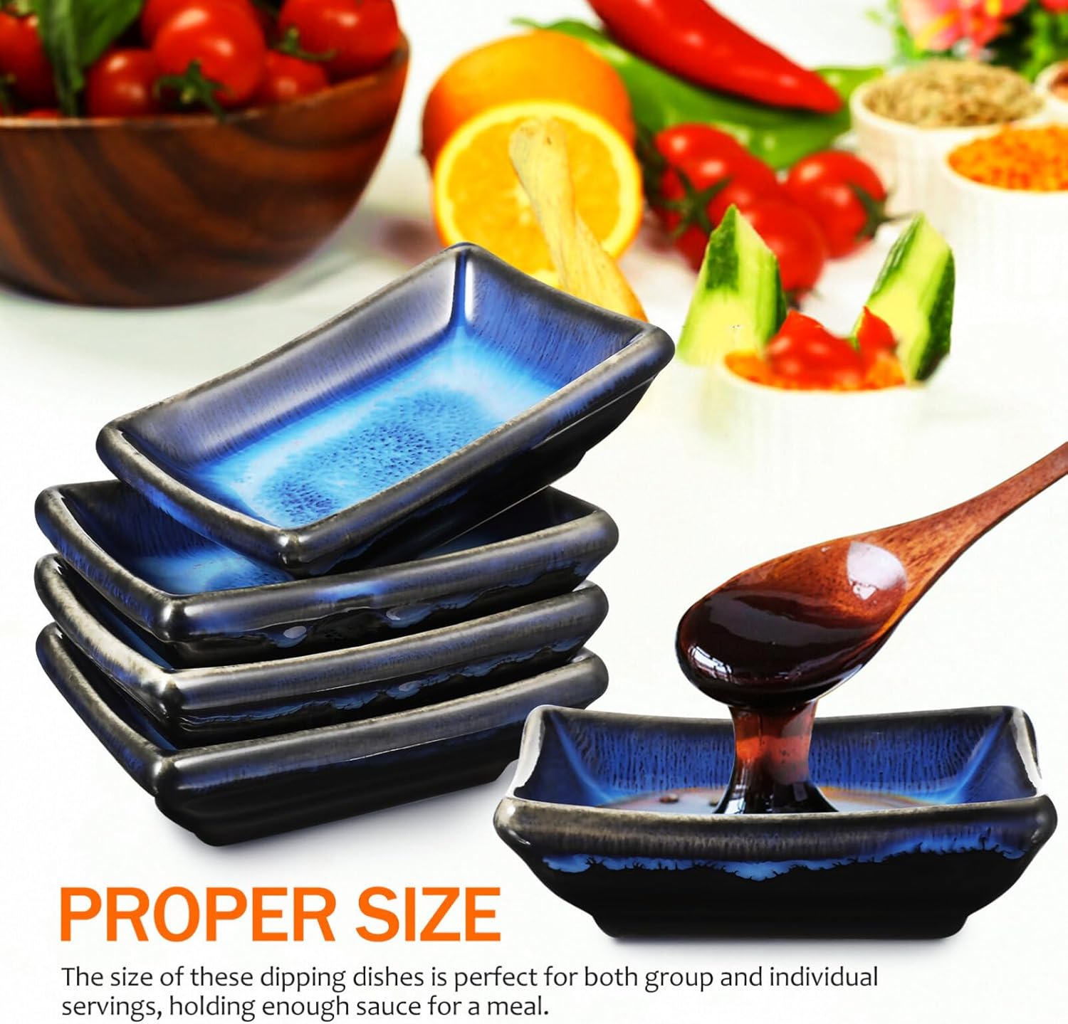 Zerodeko 4-Piece Japanese Style Ceramic Dishes